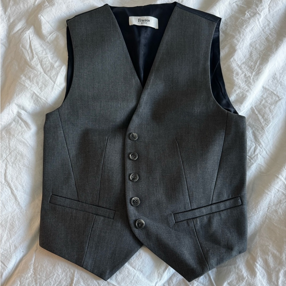 FRANKIE SHOP Gray Suiting Vest